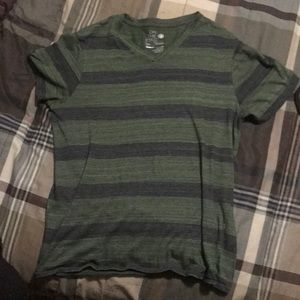 Green striped men’s size medium v-neck